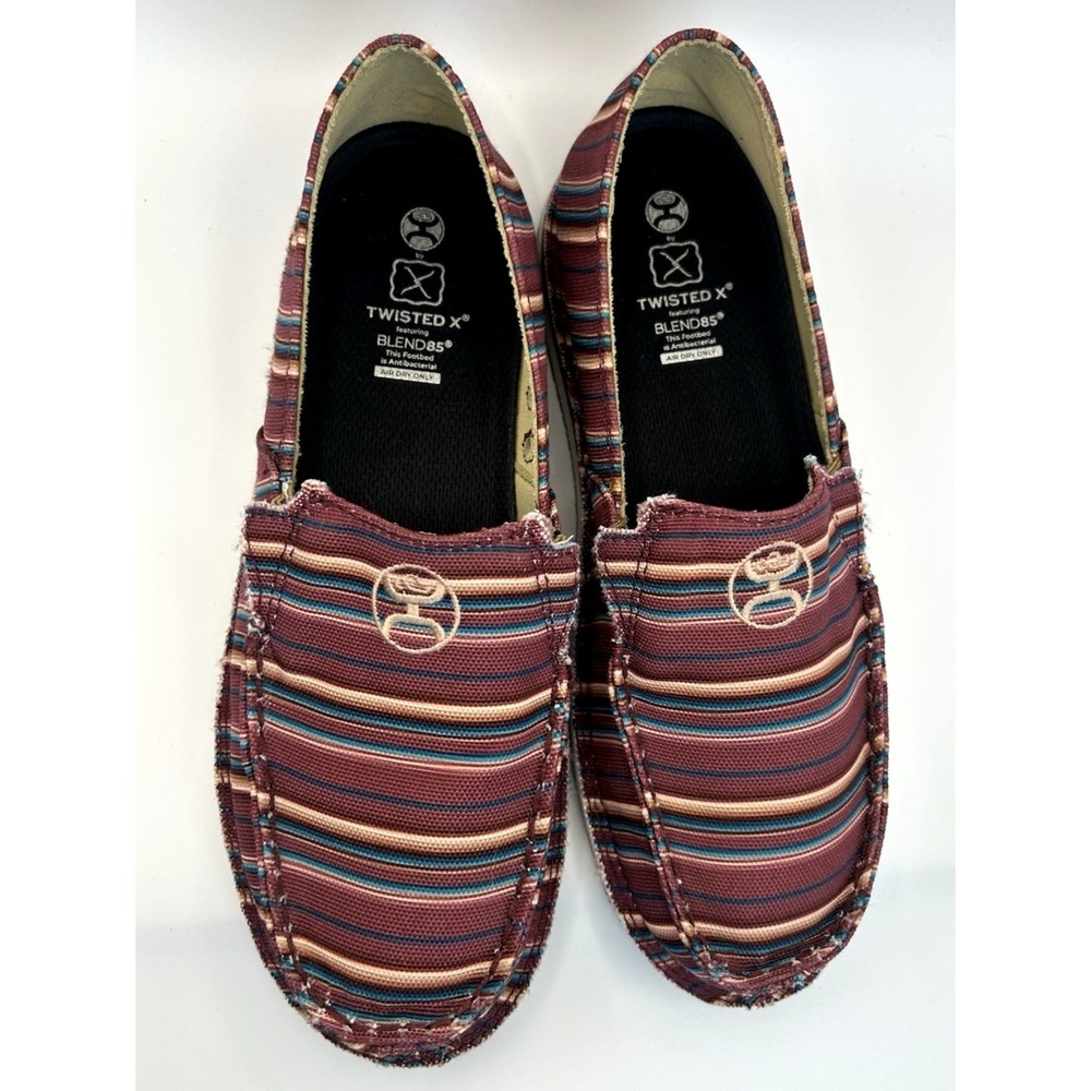 NWOT Twisted X Blends Hooey Slip-On Western Core Cowgirl Stripe Size 8 1/2